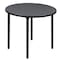 Regency Kee Folding Tables, 36 W, 36 L, 29 H, Wood, Metal Top, Grey TBF36RNDGYBK - alternate 1